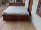 72*60 Teak Box Bed and Arpico Spring Mattress