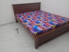 72*72 Teak Box Bed With Double Layer Mattress Arpico