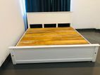 72*72 Teak White Box Bed