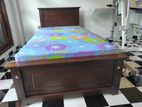 72x36 (6x3) Teak Box Bed With Double Layer Mettress / 8.25