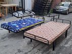 72×36 Steel Bed with Single Foam Mattress