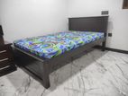 72x48 (6x4) Teak Box Bed With Arpico Hybrid Mattress /1229