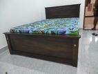 72x48 Size, Teak Box Bed With Arpico Hybrid Mettress