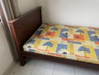 72x48 Teak Box Bed With Mattress