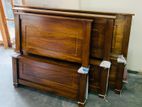 72×48 Teak modern Box beds