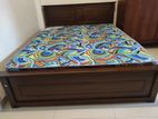 72x60 (6x5) Teak Bed & Arpico Hybrid Mettress / 117