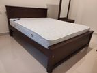 72x60 (6x5) Teak Box Bed And Arpico Spring Mettress 7 Inches