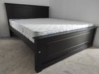 72x60 / 6x5 Teak Box Bed With Arpico Spring Mattress 9.15