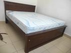 72x60 (6x5) Teak Box Bed With Arpico Spring Mettress 7 Inches