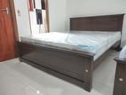 72x60/ 6x5 Teak Box Bed With Arpico Spring Mettress