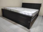 72x60 Box Bed Teak & Arpico Spring Mettress 7 Inches