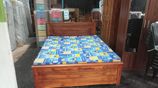 72x60 Queen Size Box Bed and Double Layer Mattress