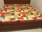 72x60 Queen size Teak Box Bed and Arpico Hybrid Mattress