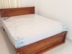 72x60 Queen size Teak Box Bed and Arpico Spring Mattress