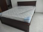 72x60 Teak Box Bed With Arpico Spring Mettress 7 Inches / 10.2