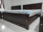 72x60 Teak Box Bed With Arpico Spring Mettress 7 Inches / 9.18