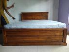 72x60 Teak Box Bed With Arpico Spring Mettress 7 Inches