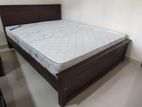 72x60 Teak Box Bed With Arpico Spring Mettress 7 Inches