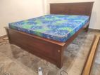 72x60 Teak Box Bed with Arpico Super Cool Mettress