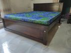 72x60 Teak Box Bed with Arpico Super Cool Mettress