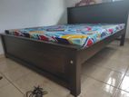 72x60 Teak Box Bed with Double Layer Mettress