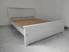 72x60 Teak White Colour Box Bed Finishing