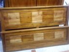 72×60 Teak Wood Box Bed