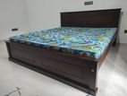 72x72 / 6x6 Teak Bes Box Bed With Arpico Hybrid Mattress 9.8