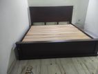 72x72 Teak 3.5 Leg Large Box Bed. 44 inches Head board