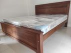 72x72 Teak 3.5 Leg Large Box Bed With Arpico Spring Mettress / 9.18