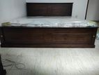 72x72 Teak Box Bed With Arpico Spring Mettress 7 Inches