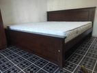 72x72 Teak Box Bed With Arpico Spring Mettress Brand New