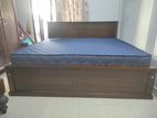 72x72 Teak Box Bed with Arpico Spring Mettress