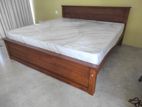 72x72 Teak Box Bed With Arpico Spring Mettress