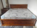 72x72 Teak Box Bes Bed - Arpico Spring Mettress 7 Inches
