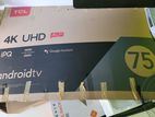 75” 4k TCL Android Smart TV