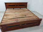 75 by 72 Teak Box Bed (B-29)