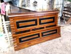 75×60 Teak Wood Box Bed