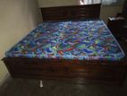 78-72 box bed with hybrid mattress (E-15)