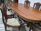 7ft Teak Dining Table with 6 Nedun Chairs