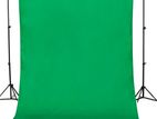 7x15 Ft Wrinkle Resistant Chroma Key Green Screen Background Stand Kit