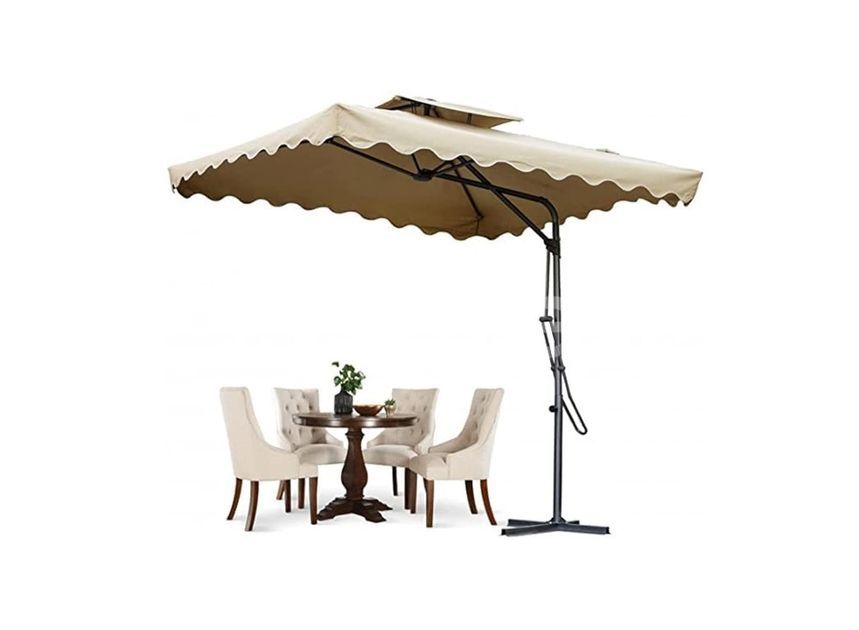 Cod 7 Square 7x7 Feet Square side arm Garden Beach umbrella for Sale | Kottawa | ikman
