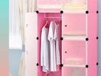 8 Cube Plastic Cloth Cabinet – Pink