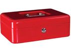 8 inch Medium Size Red Color Cash Box