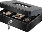 8 Inch Petty Cash Box - Black Color