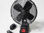 8-Inch Rechargeable Portable Fan with LED Light