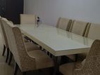 8 Seater Glass Top Dining Table