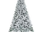 8ft Premium Snow Flocked Artificial Christmas Tree With Metal Stand