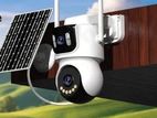 8MP 4G Solar Dual Lens Battery Camera PTZ Human Detection CCTV
