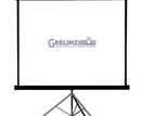 8×6 Feet Brilliant White Semi Auto Tripod Screen